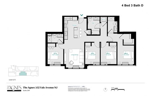 the 4 bed 3 bath d floor plan